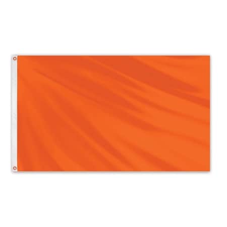 Global Flags Unlimited Solid Color Outdoor Nylon Flag 3' x 5' - Orange 204659